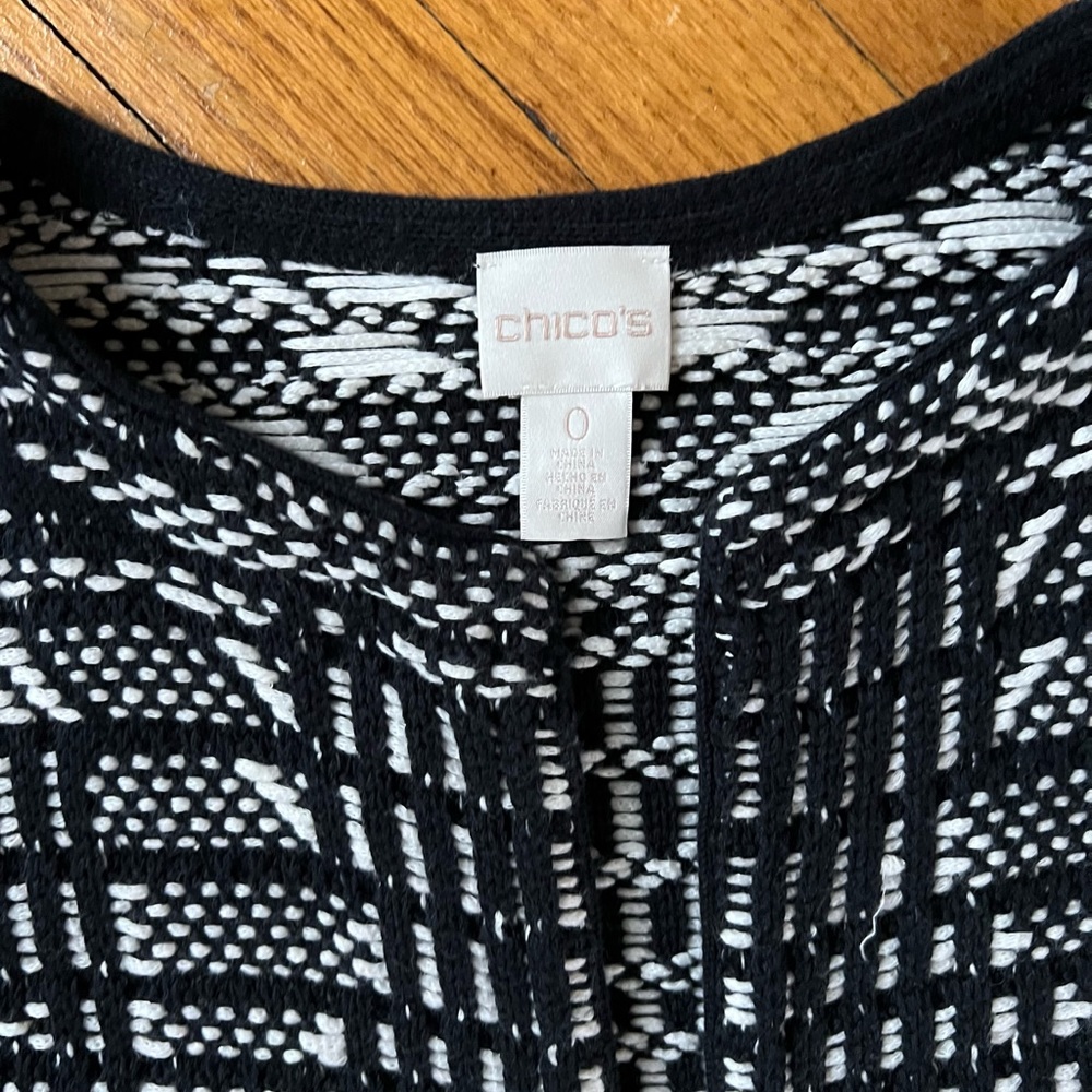 Chicos Woven Sweater Jacket - Picture 2 of 6